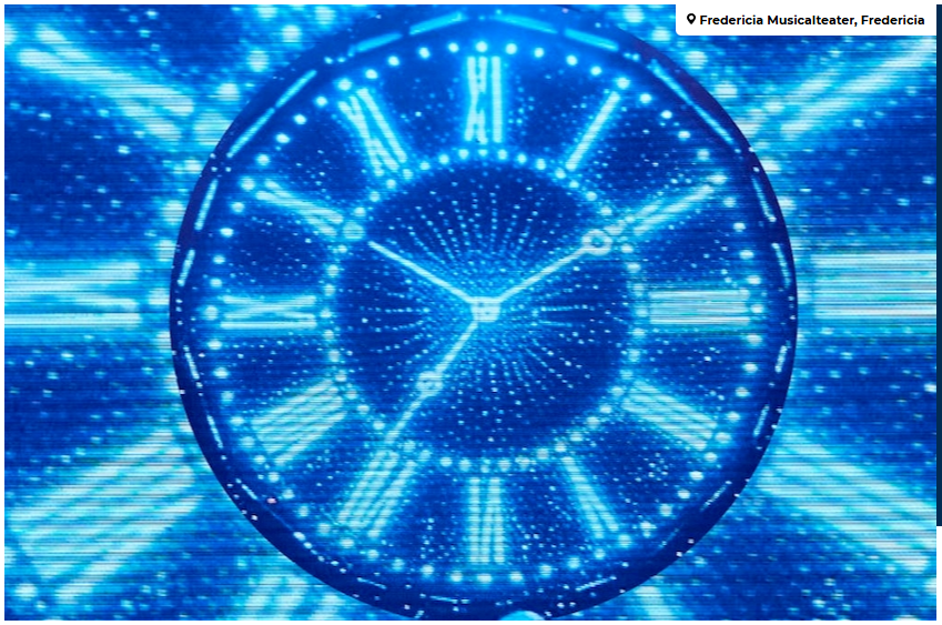 Billede af blå urskive