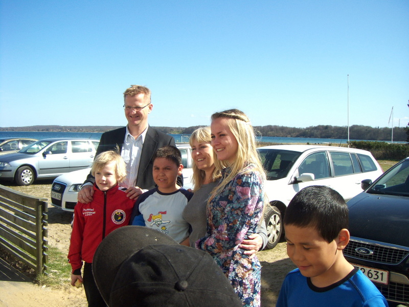 Værtsfamilie med barn fra Ilulissat