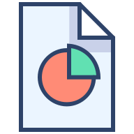 Billedet viser et ikon af et cirkeldiagram