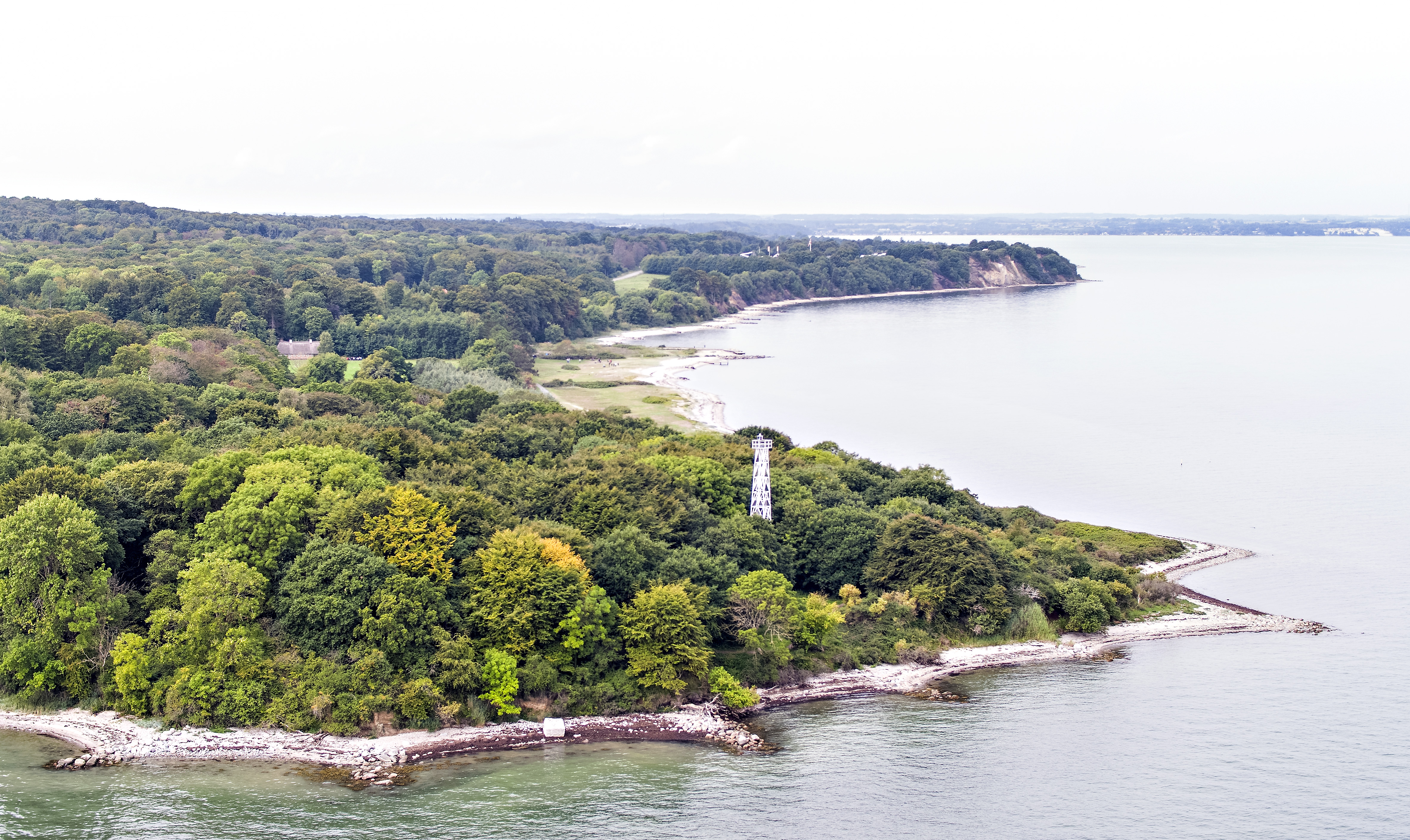 Luftfoto af Trelde Næs
