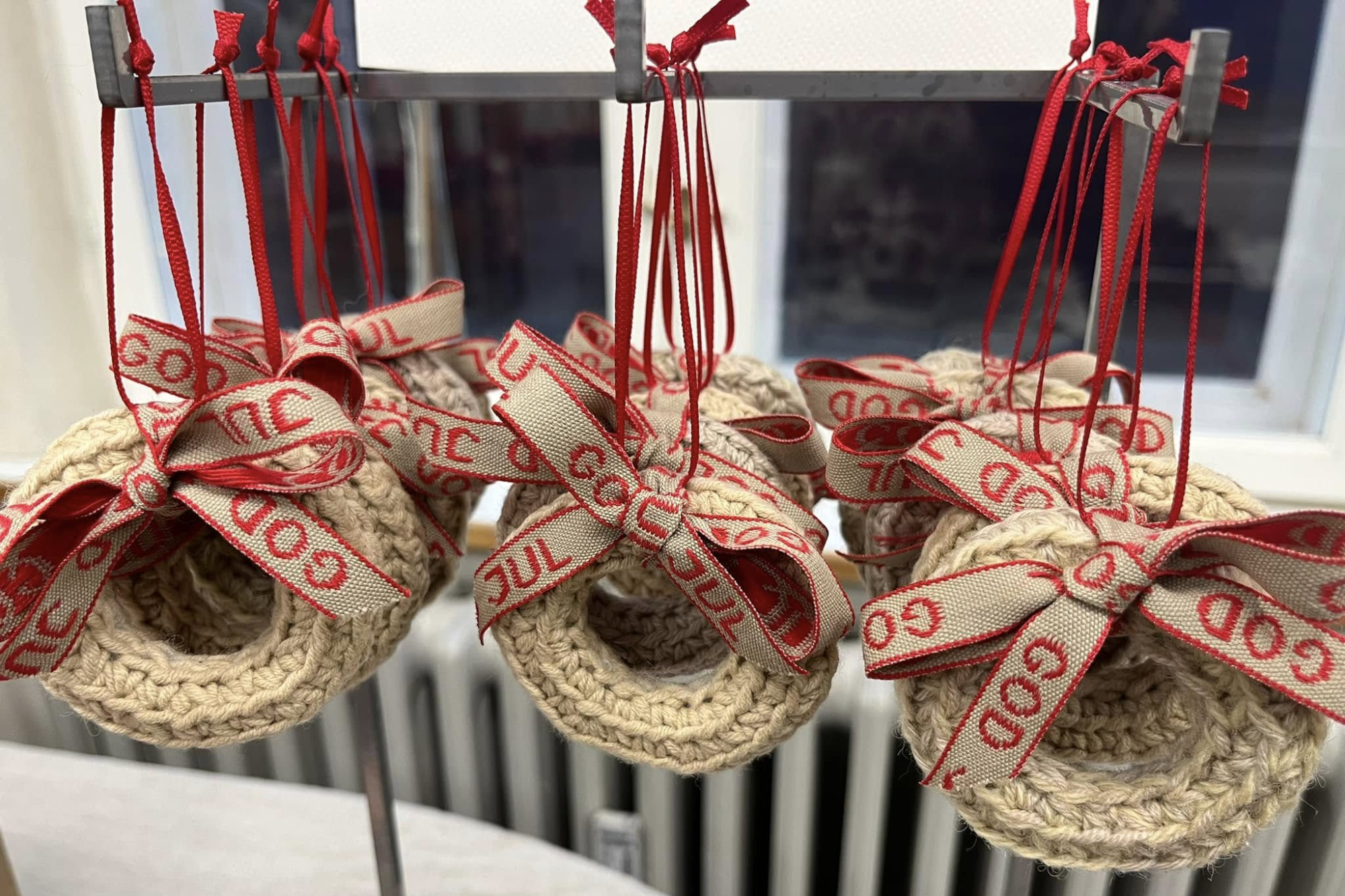 Hæklede vaniljekranse