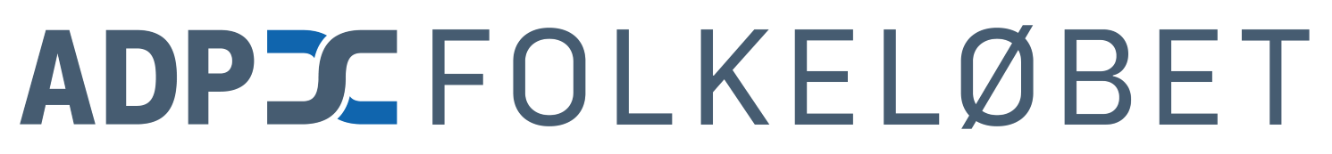 Logo for ADP Folkeløbet